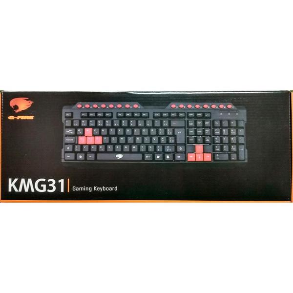 Imagem de Teclado Gamer Multimídia Preto KMG31 G -FIRE