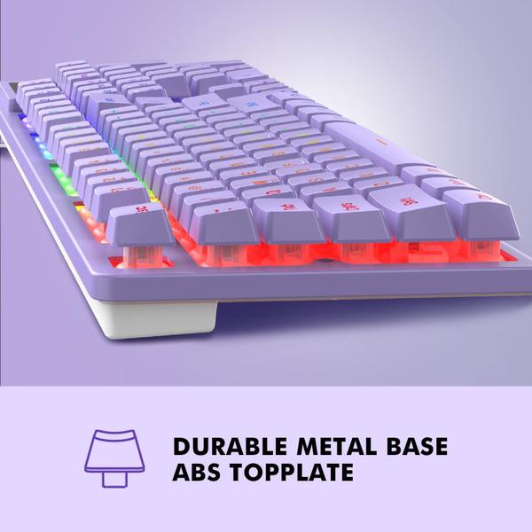 Imagem de Teclado Gamer NPET K10 RGB - Retroiluminado e Resistente a Derramamentos