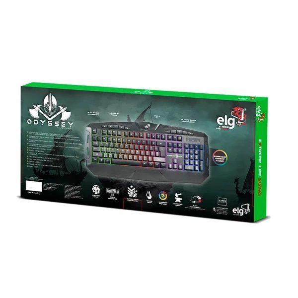 Imagem de Teclado Gamer Odyssey Rainbow Rgb Membrana TGOD Elg