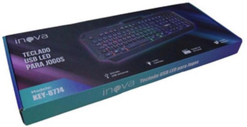 Imagem de Teclado Gamer Para Computador Com Fio Inova Key-8774