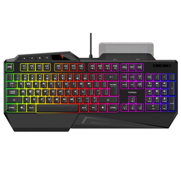 Imagem de Teclado Gamer Profissional Com Fio Targa K120 RGB