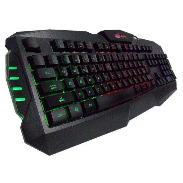 Imagem de Teclado Gamer Profissional Semi Mecânico Luminoso Knup-2041