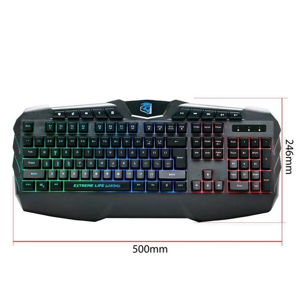 Imagem de Teclado Gamer Pulse Fire TGHMPF ABNT Preto - ELG