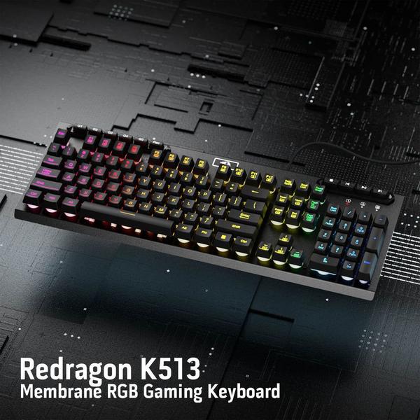 Imagem de Teclado Gamer Redragon Aditya K513-rgb - Preto