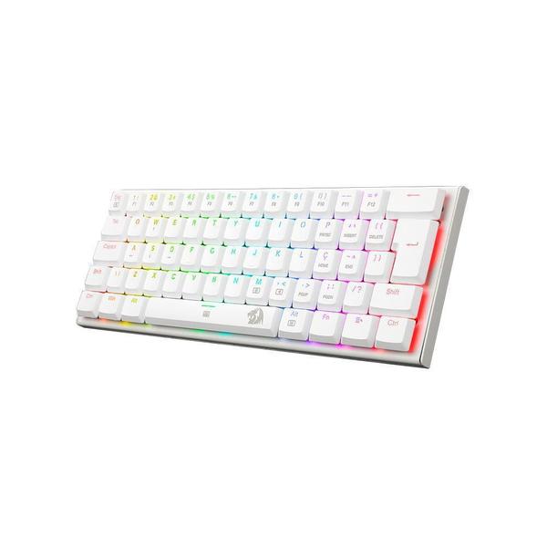 Imagem de Teclado Gamer Redragon Anivia Lunar White Rgb Switch Marrom