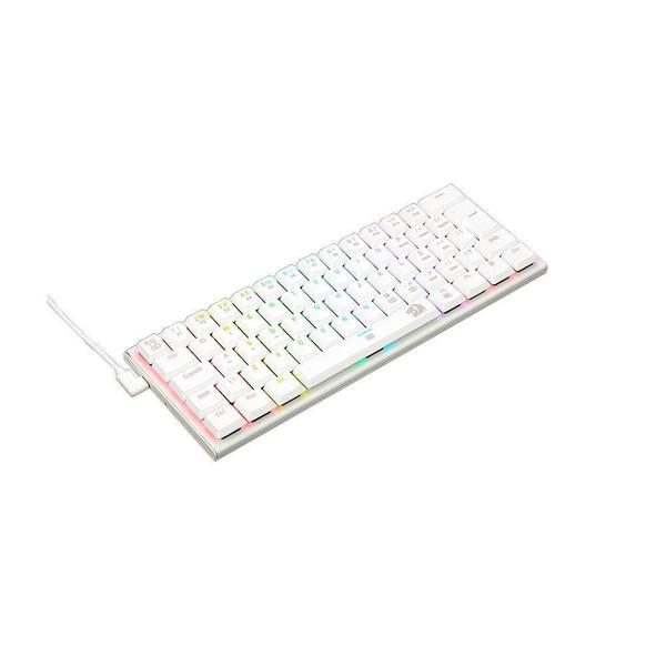 Imagem de Teclado Gamer Redragon Anivia Lunar White Rgb Switch Red Pt