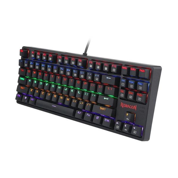 Imagem de Teclado Gamer Redragon Daksa Rainbow Mecânico ABNT2 Switch Outemu Brown K576R-1 PT-Brown