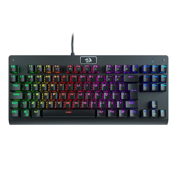 Imagem de Teclado Gamer Redragon Dark Avenger K568rgb-2 Pt-brown Switch Marrom