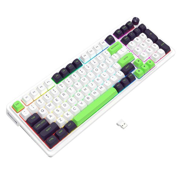 Imagem de Teclado Gamer Redragon Eisa Max K686WBG RGB Wired - Branco