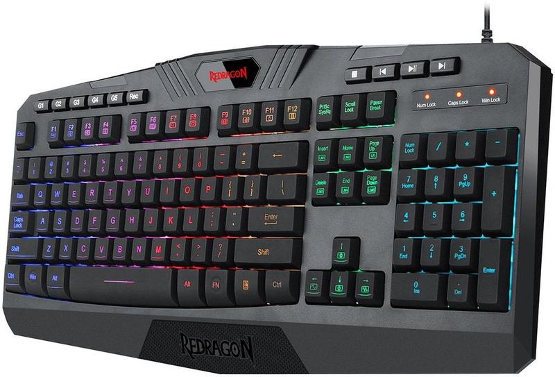 Imagem de Teclado Gamer Redragon Harpe Pro K503A-RGB (Ingles com Fio)