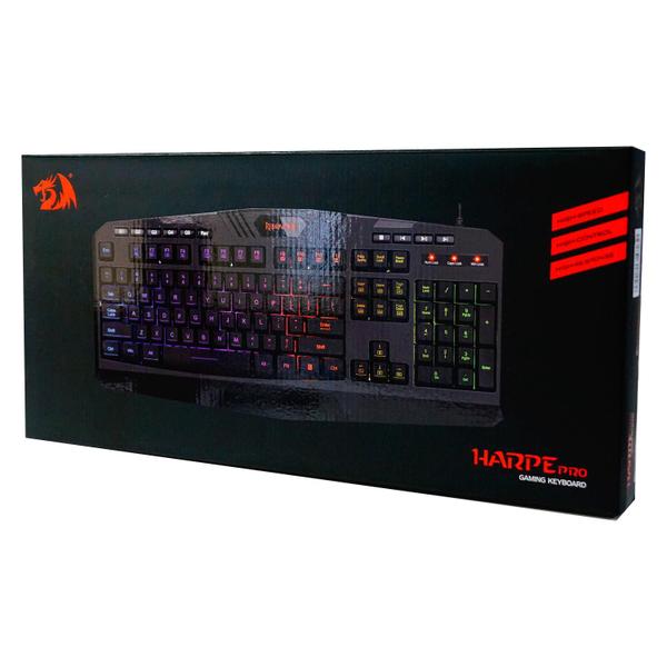 Imagem de Teclado Gamer Redragon Harpe Pro K503A-RGB-SP RGB - Preto