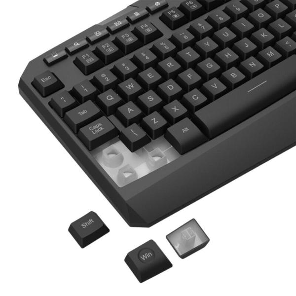 Imagem de Teclado Gamer Redragon Harpe USB e Wireless 2.4GHz Preto- K503-KS