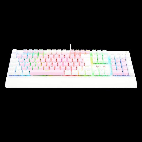 Imagem de Teclado Gamer Redragon Kala Rosa Branco Sw Brown K557Pw-Rgb