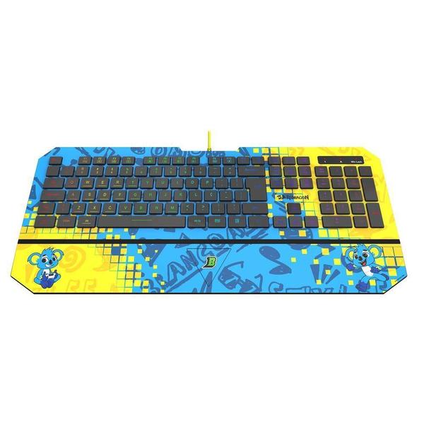 Imagem de Teclado Gamer Redragon Karura Brancoala Rgb Abnt2