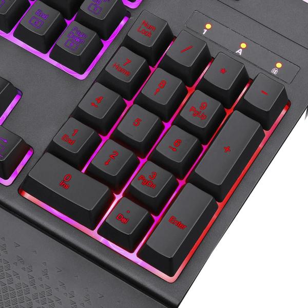Teclado Gamer Redragon Shiva K512RGB / RGB / Membrana / Usa - Preto Imagem de Teclado Gamer Redragon Shiva K512RGB / RGB / Membrana / Usa - Preto