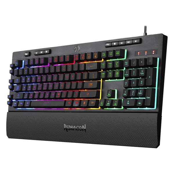 Teclado Gamer Redragon Shiva K512RGB / RGB / Membrana / Usa - Preto Imagem de Teclado Gamer Redragon Shiva K512RGB / RGB / Membrana / Usa - Preto
