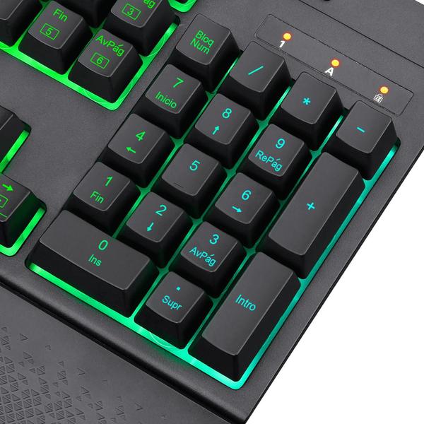 Imagem de Teclado Gamer Redragon Shiva K512RGB-SP / RGB / Membrana - Preto