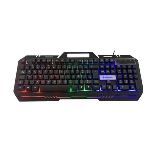 Imagem de Teclado Gamer RGB  Colorido de Metal Leve Misturado - Linha Pro Gamer B21202