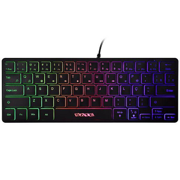 Imagem de Teclado Gamer Satellite AK-871 Portugues USB com Backlight - Preto