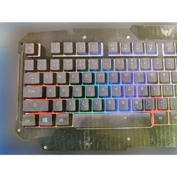 Imagem de Teclado Gamer Semi Mecânico Iluminação LED Teclas Rápidas - Altomex