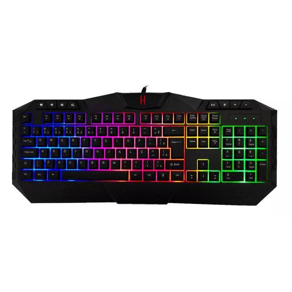 Imagem de Teclado Gamer Semi-mecânico Led Rgb Gt-t5 Usb Pc Ps4 Xbox