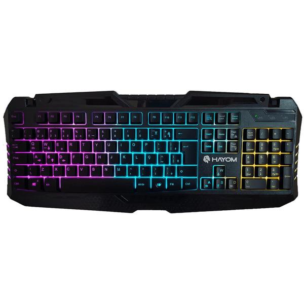 Imagem de Teclado Gamer Semi Mecânico RGB ABNT2 - Hayom