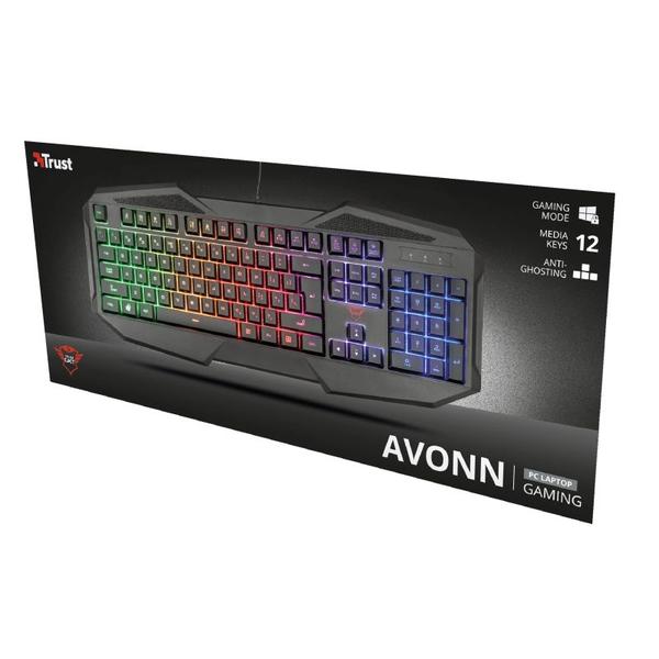 Imagem de Teclado Gamer Trust GXT 830-RW Avonn Rainbow