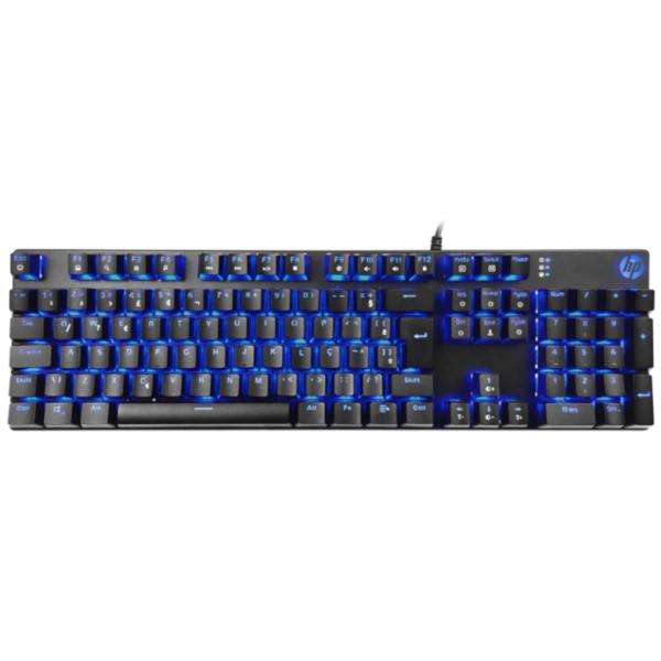 Imagem de Teclado Gamer Usb Mecanico  Switch Blue Gk400F Led Azul Chu