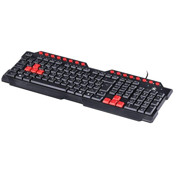 Imagem de Teclado Gamer Vinik VX Gaming Dragon V2, ABNT2, Preto e Vermelho - GT100