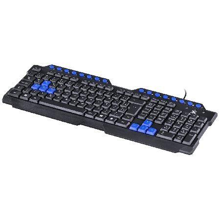 Teclado Gamer Vx Gaming Dragon V2 Abnt2 1.8m Preto Com Azul - Gt102 - VINIK Imagem de Teclado Gamer Vx Gaming Dragon V2 Abnt2 1.8m Preto Com Azul - Gt102