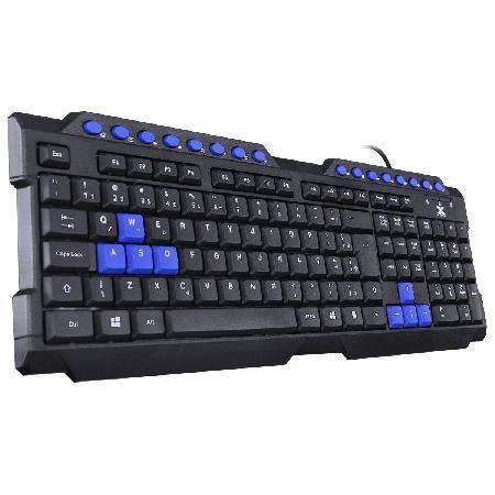 Teclado Gamer Vx Gaming Dragon V2 Abnt2 1.8m Preto Com Azul - Gt102 - VINIK Imagem de Teclado Gamer Vx Gaming Dragon V2 Abnt2 1.8m Preto Com Azul - Gt102