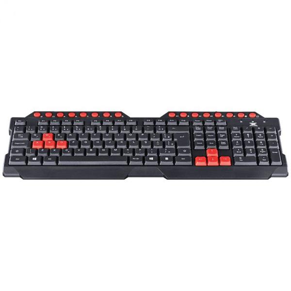 Imagem de Teclado Gamer VX Gaming Dragon V2 ABNT2 1.8M Preto Com Vermelho - GT100