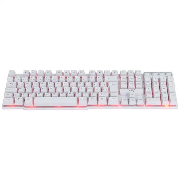 Teclado Gamer Vx Gaming Hydra Branco Abnt2 Multimídia Com Led Vermelho Sensacao Mecanica Usb 1.8m - Gth110bv - VINIK Imagem de Teclado Gamer Vx Gaming Hydra Branco Abnt2 Multimídia Com Led Vermelho Sensacao Mecanica Usb 1.8m - Gth110bv