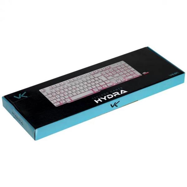 Teclado Gamer Vx Gaming Hydra Branco Abnt2 Multimídia Com Led Vermelho Sensacao Mecanica Usb 1.8m - Gth110bv - VINIK Imagem de Teclado Gamer Vx Gaming Hydra Branco Abnt2 Multimídia Com Led Vermelho Sensacao Mecanica Usb 1.8m - Gth110bv