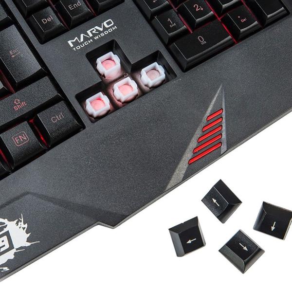 Imagem de Teclado Gaming Marvo Scorpion KG749 USB Preto (Ingles - com Fio)