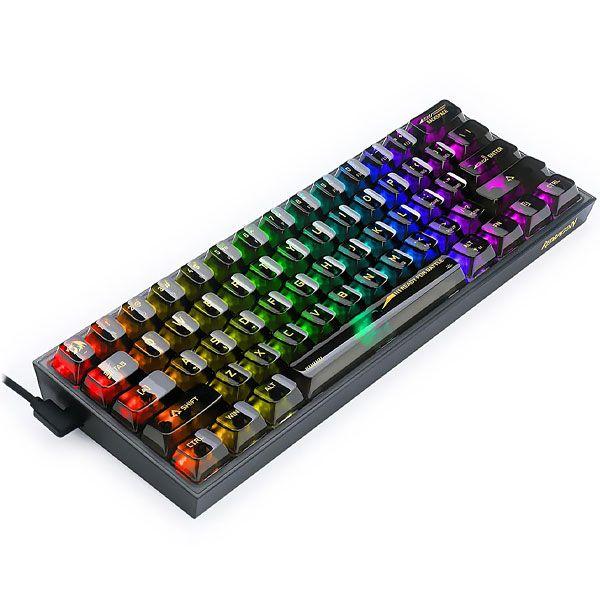 Imagem de Teclado Gaming Mecanico Redragon K617CTB-RGB Ingles USB-C com Backlight RGB - Preto