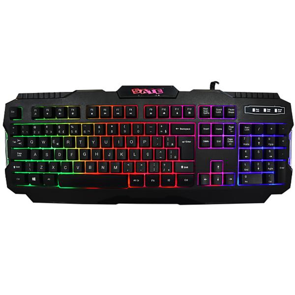 Imagem de Teclado Gaming Satellite AK-837 Português USB com Backlight - Preto