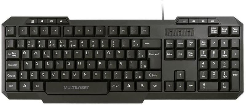 Imagem de Teclado gammer c/ multimidia multilaser - preto