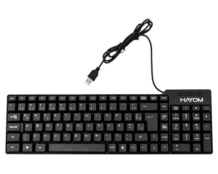 Imagem de Teclado Hayom Tc3201 Abnt 2 107 Teclas Usb Preto