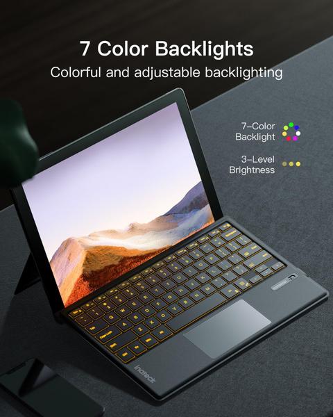 Imagem de Teclado Inateck Surface Pro 7 com Touchpad de precisão BT 5.3