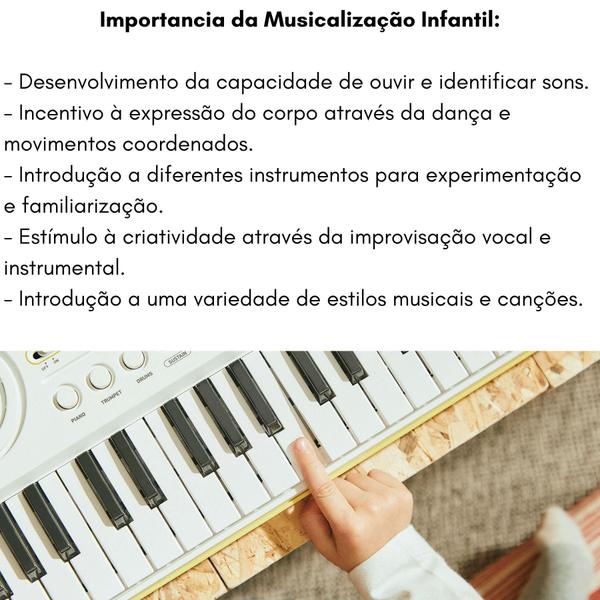 Imagem de Teclado Infantil Casio SA-80AH2 Branco 44 Teclas Portatil 