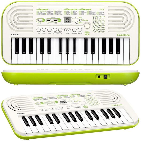 Imagem de Teclado Infantil Casio SA50 Branco 32 Teclas Portátil