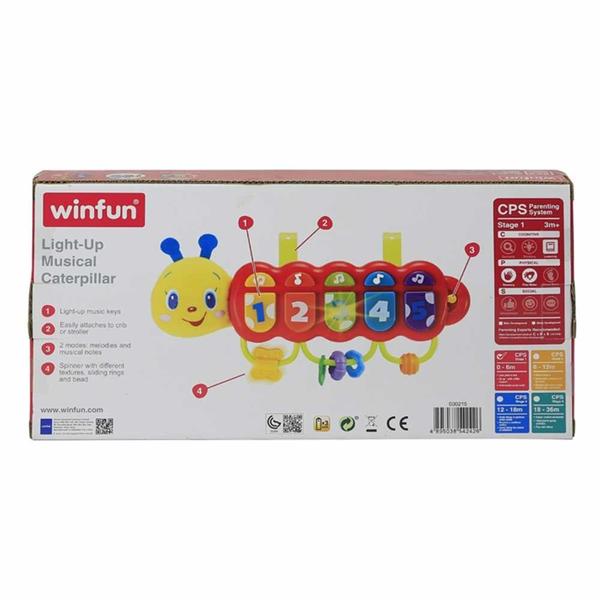 Imagem de Teclado Infantil - Centopeia Musical com Luzes - Winfun