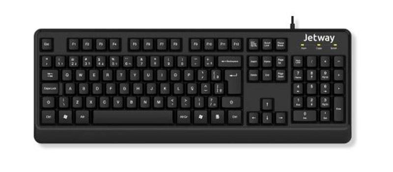 Imagem de Teclado Jetway Usb Abnt2 Jmk-201 000415 - 000415