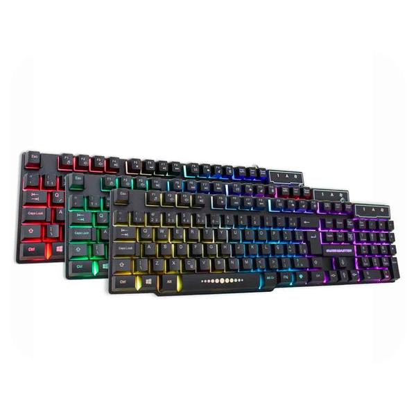 Imagem de Teclado K-mex Gamer Km-5228 Rgb Rainbow Anti Ghost