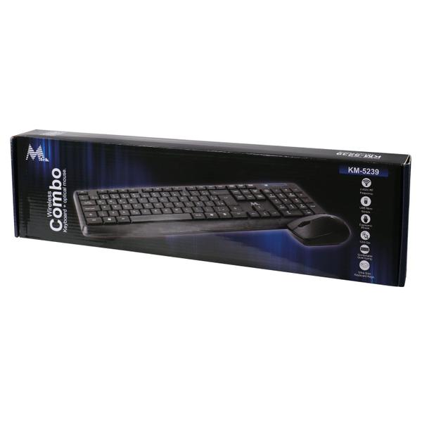 Imagem de Teclado Kit Mouse e Mtek KM-5239 - Sem Fio - 1200DPI - Portugues - Preto