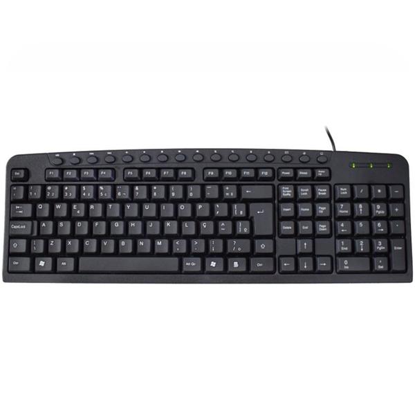 Imagem de Teclado Kmex Padrão Abnt2, Usb, Preto - KM-3928U