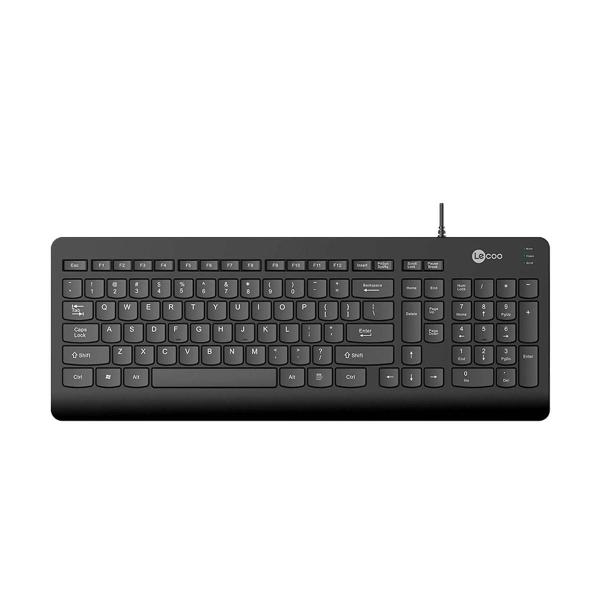 Imagem de Teclado Lecoo KB103 Teclas Baixas Chocolate Com Fio USB Preto