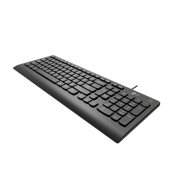 Imagem de Teclado Lecoo KB103 Teclas Baixas Chocolate Com Fio USB Preto