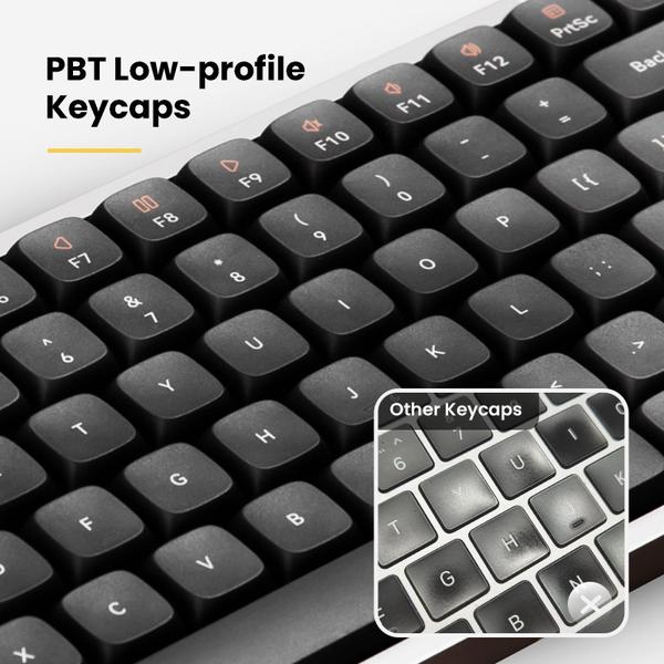 Imagem de Teclado LOFREE Flow Low Profile Mechanical 100 teclas branco